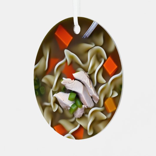 あなたは私の魂の英雄 |スーププおもしろいンのクリスマス メタルオーナメント (正面左)