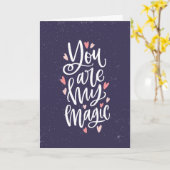 あなたは私の魔法バレンタインデー カード (黄色い花)