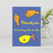 あなたは私の魚のカードを預かってくれてありがとう サンキューカード (スタンド正面)