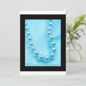 あなたは私の黒いあずまやの中の花嫁の付き添いの青い真珠になるでしょうか 招待状 (スタンド正面)