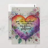 あなたは私の鼓動、私の全て – 私の永遠 ポストカード (正面/裏面)