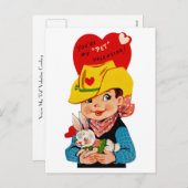 あなたは私の"ペット"バレンタインカウボーイ シーズンポストカード (正面/裏面)