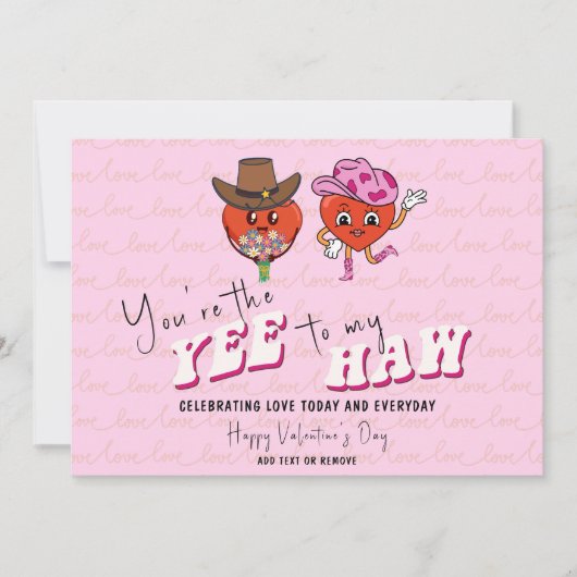 あなたは私の「ヨーイー」私の「ホー」カントリーカウガールウェスタン シーズンカード (正面)