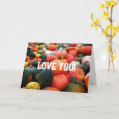 あなたは私の「人生のためのカボチャ」ハロウィンカード カード (黄色い花)