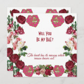 あなたは私のBAEのバラ素朴ヴィンテージバレンタイン (正面/裏面)