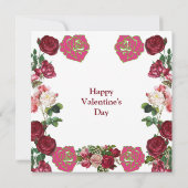 あなたは私のBAEのバラ素朴ヴィンテージバレンタイン (裏面)