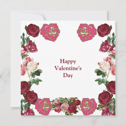 あなたは私のBAEのバラ素朴ヴィンテージバレンタイン (裏面)