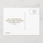 あなたは私のbridesmaidカードのパームの熱帯離れのように インビテーションポストカード (裏面)