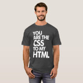 あなたは私のHTMLにCSSである Tシャツ (正面フル)