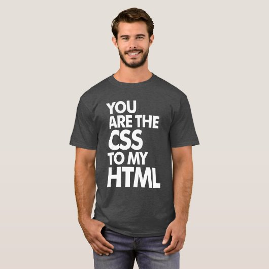 あなたは私のHTMLにCSSである Tシャツ (正面フル)