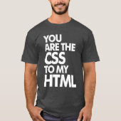 あなたは私のHTMLにCSSである Tシャツ (正面)