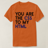 あなたは私のhtml 1のcssである tシャツ (デザイン正面)