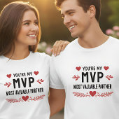 あなたは私のMVP 最も大切なパートナー 面白い愛 Tシャツ