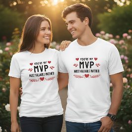 あなたは私のMVP 最も大切なパートナー 面白い愛 Tシャツ