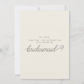 あなたは私のPhoto Back付きの花嫁カードになる 招待状 (正面)