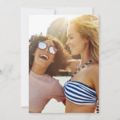 あなたは私のPhoto Back付きの花嫁カードになる 招待状 (裏面)