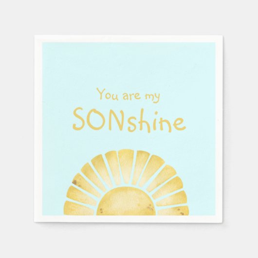 あなたは私のSonshine赤ちゃんシャワー スタンダードカクテルナプキン (正面)