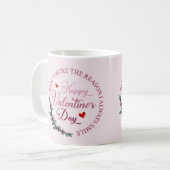 あなたは私はいつもスマイルバレンタイン コーヒーマグカップ (正面左)