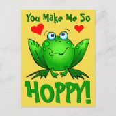 あなたは私をとても可愛いハート ポストカード (正面)