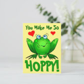 あなたは私をとても可愛いハート ポストカード (スタンド正面)