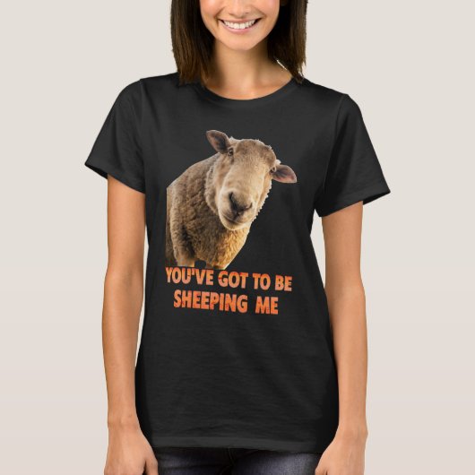 あなたは私をひつじ呼ばわりしてるでしょ 羊 羊 毛皮 動物 Tシャツ (正面)
