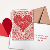 あなたは私をより良い人になりたいと思わせる サンキューカード