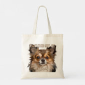 あなたは私をウォフ文字犬のポートレートで飼った トートバッグ (裏面)