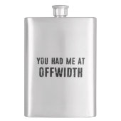 あなたは私をオフワイドロック登山に置いた フラスク (正面)