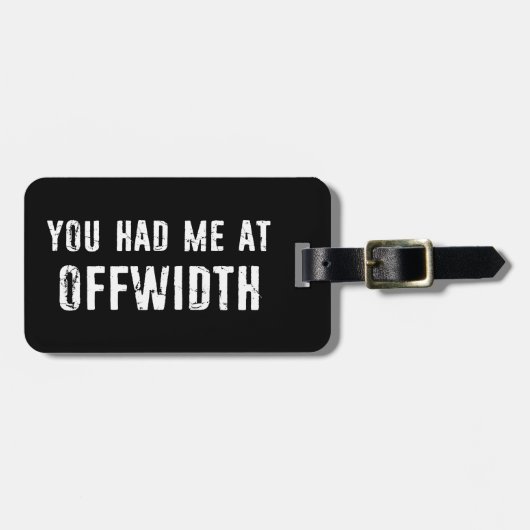 あなたは私をオフワイドロック登山に置いた ラゲッジタグ (正面横)