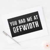 あなたは私をオフワイドロック登山に置いた 長方形シール (封筒)