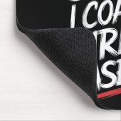 あなたは私をコーチ女の子野球トラを怖がらせおもしろいない マウスパッド (コーナー)