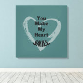 あなたは私をスマイル キャンバスプリント (インサイチュ (ウッドフロア))