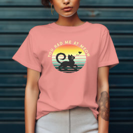 あなたは私をニャンで虜にしました かわいい猫のデザイン Tシャツ