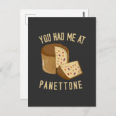 あなたは私をパネトーンで食べた ポストカード (正面/裏面)