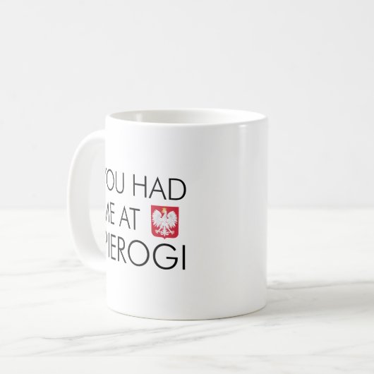 あなたは私をピエロギポーランドへ連れて行ってくれた コーヒーマグカップ (正面左)