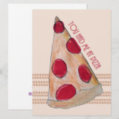 あなたは私をピザカードに入れてくれた (正面/裏面)