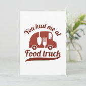 あなたは私をフードトラックに乗せてくれた サンキューカード (スタンド正面)