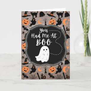 あなたは私をブハロウィンカードに乗せてくれた カード