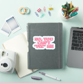 あなたは私を修正できない:自己受容文 シール (iPadカバー)