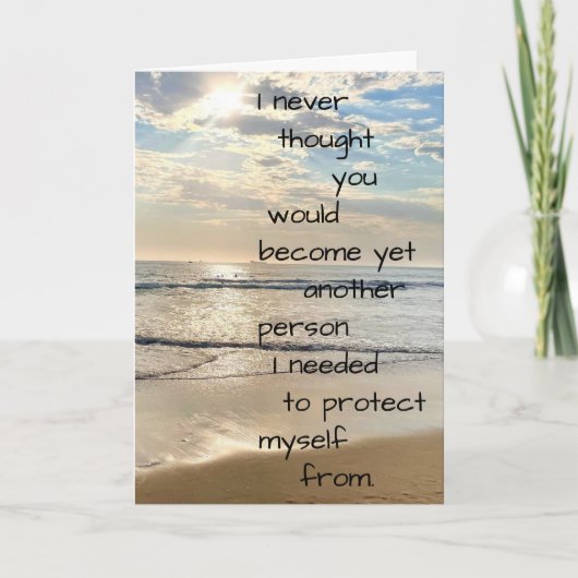 あなたは私を傷つけた シーズンカード (正面)