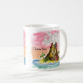 あなたは私を噴火、私は溶岩あなた漫画の火山 コーヒーマグカップ (正面右)