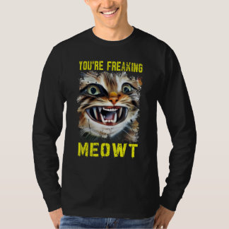 あなたは私を完全に猫化させています クレイジーキャットレディパンの猫 Tシャツ
