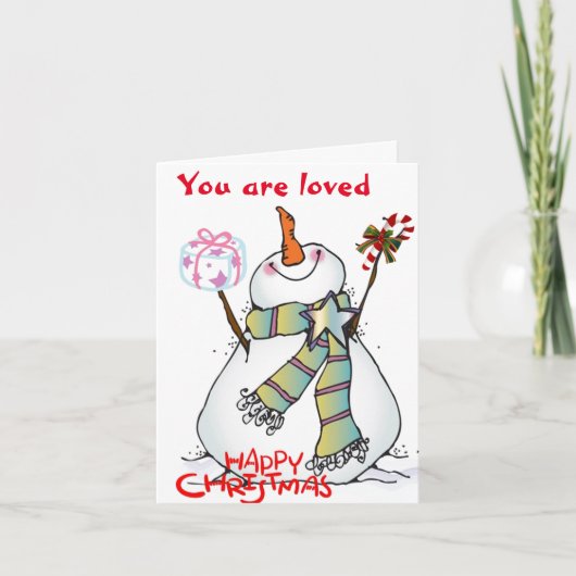 あなたは私を幸せなクリスマスにしてくれる***** シーズンカード (正面)