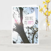 あなたは私を幸せな愛の友情カードにする カード (黄色い花)