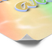 あなたは私を幸せにする時は空が灰色 |レインボー ポスター (角)