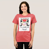 あなたは私を幸せにする トライブレンドＴシャツ (正面全面)