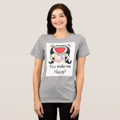 あなたは私を幸せにする トライブレンドＴシャツ (正面全面)