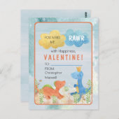 あなたは私を幸せバレンタインの日ポーと戦わせる ポストカード (正面/裏面)