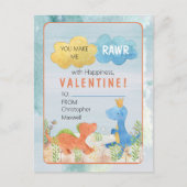 あなたは私を幸せバレンタインの日ポーと戦わせる ポストカード (正面)