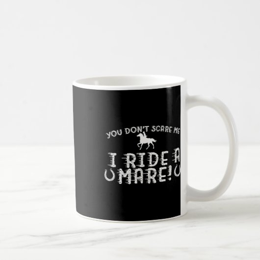 あなたは私を怖がらせない コーヒーマグカップ (右)